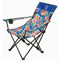 Floral Beach Recliner w/ Carrying Bag